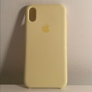 Yellow Silicon Apple phone case